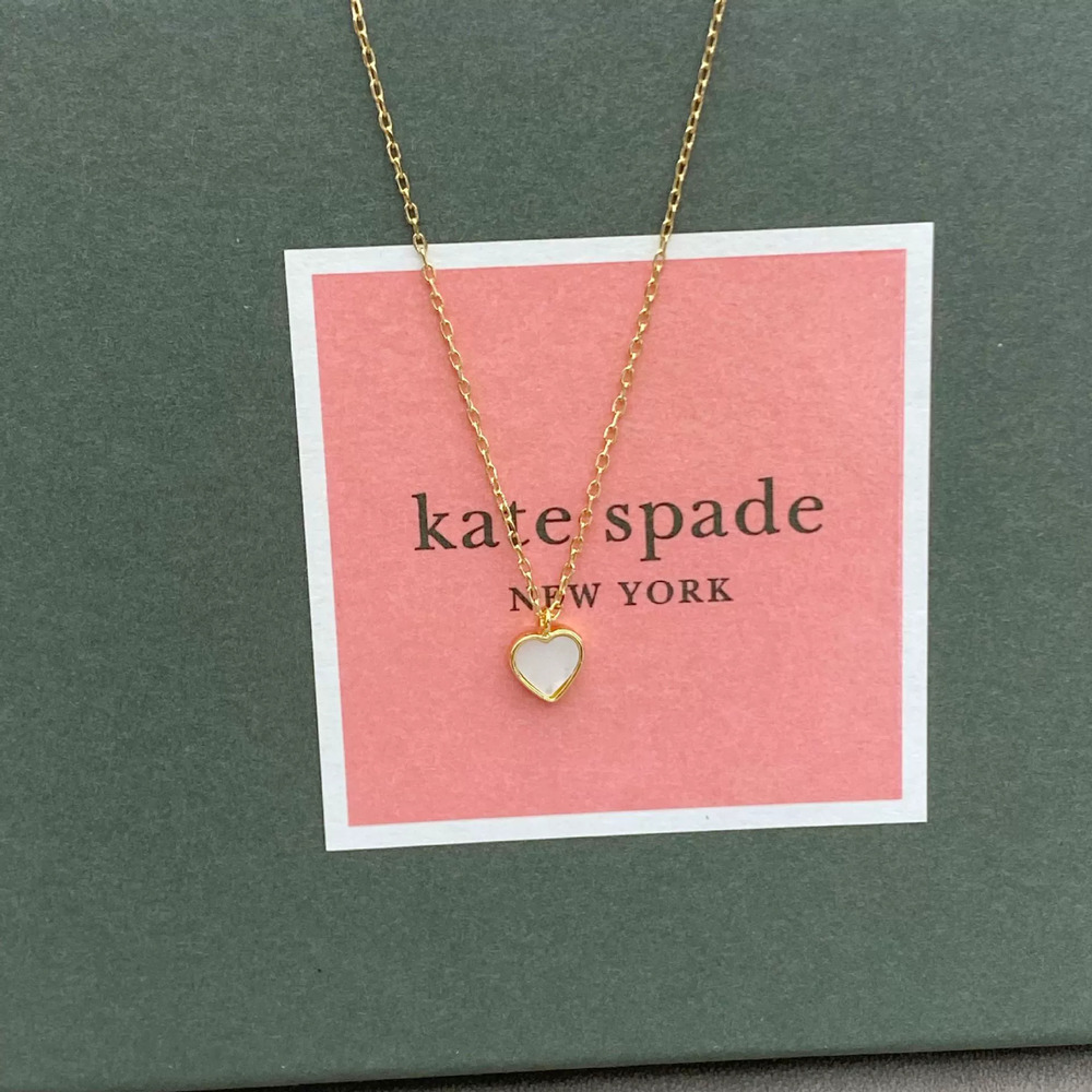 kate spade Heart Shell Metal Necklace